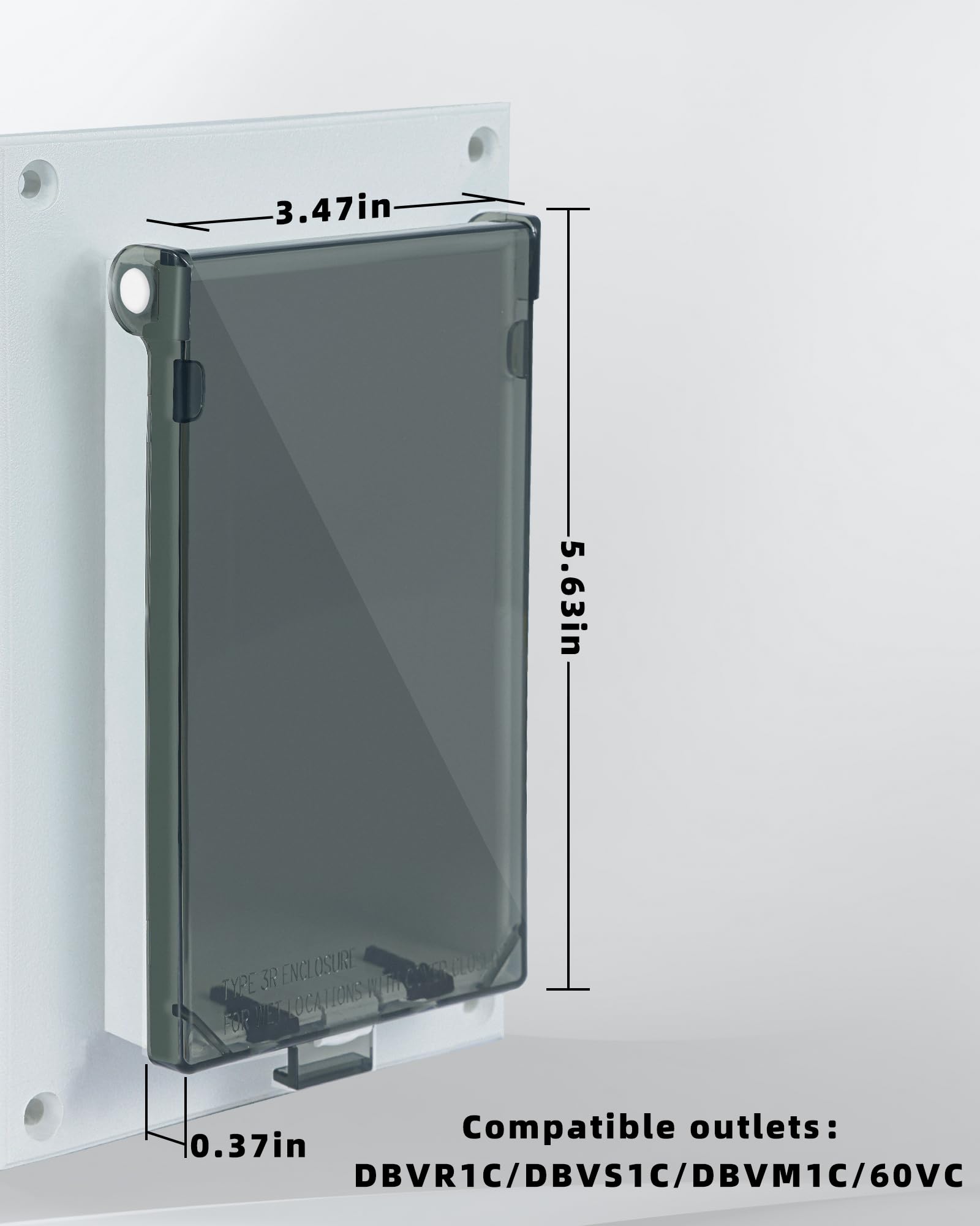 DBVC-1 Lot De 2 Housses De Rechange Extra Résistantes Pour Une Utilisation Par Tous Les Temps - Type 3r Pour Endroits Humides - Adaptées à DBVR1C/ DBVS1C/60VC - Améliore La Sécurité électrique