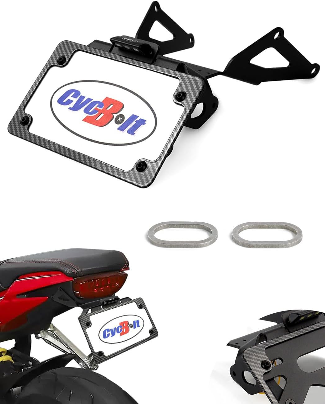 Fender Eliminator Kits Fit for CBR650R CB650R 2021-2025, CB1000 Hornet 2025, CBR 650R CB 650R Fender Eliminator Bracket Tail Tidy License Plate Mount Holder
