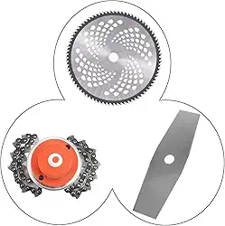 Lâminas e Discos Para Roçadeira Kit 3 Em 1 Furo Ad20mm