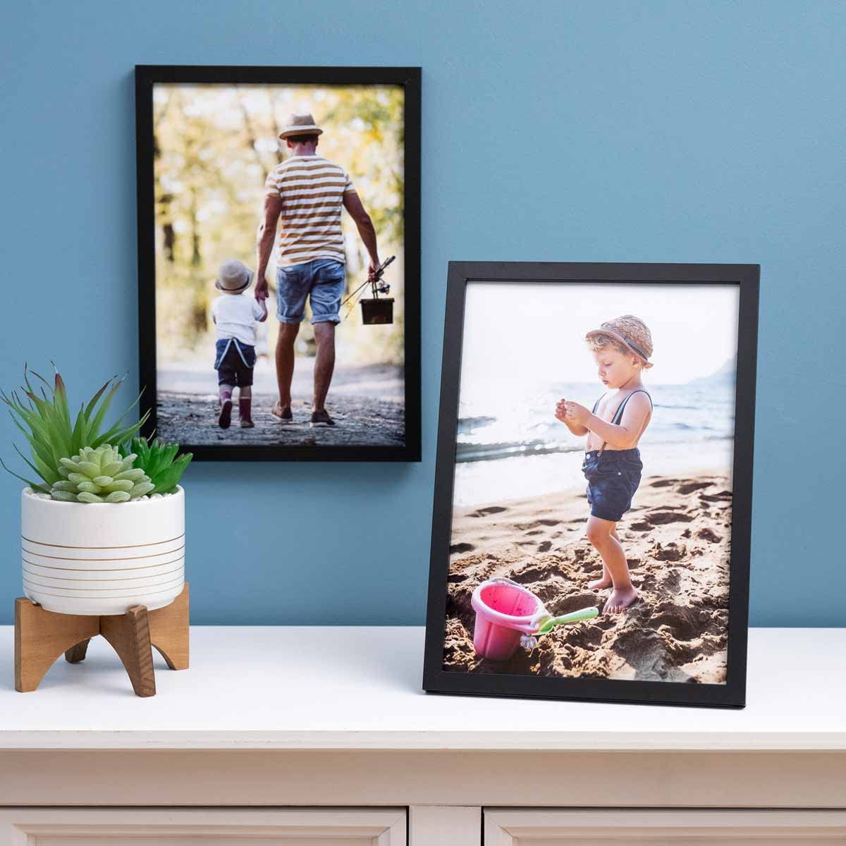 Photolini Una Cornice per Foto, riquadro per Oggetti, da 30x30 cm, 3D