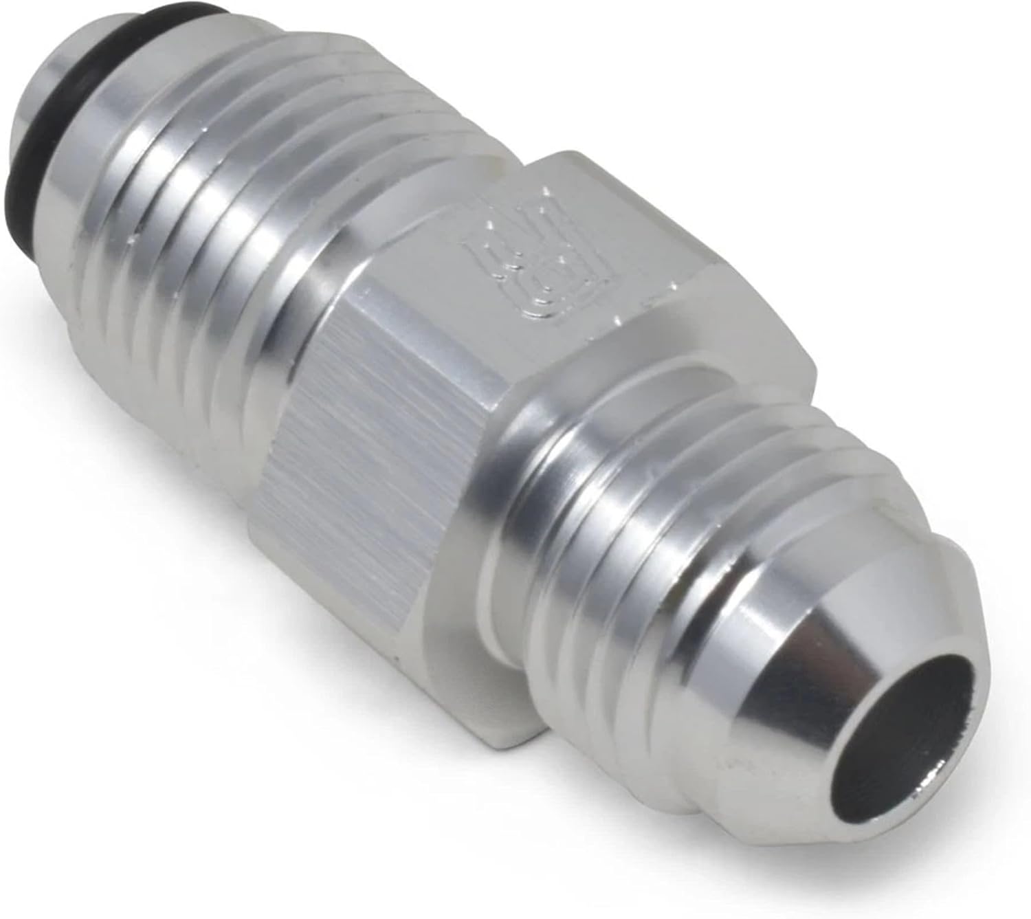 Power Steering Hose Adapter Fitting | PowerFlex | -6 AN Male To 1/2-20 Inch O-Ring Seal | Clear Anodized Aluminum | Single