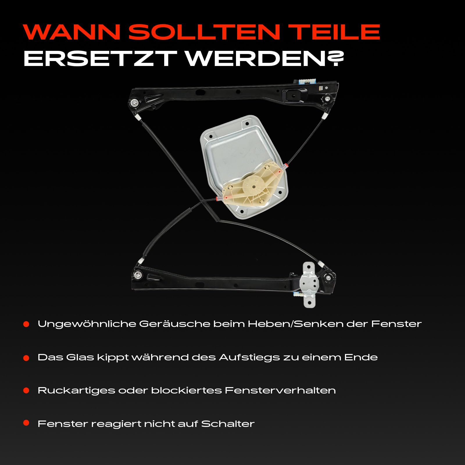 Frankberg Fensterheber Vorne Links Kompatibel mit Golf V 1K1 1K5 J-e-t-t-a III 1K2 4/5 Türer 2003-2010 1K5837461B