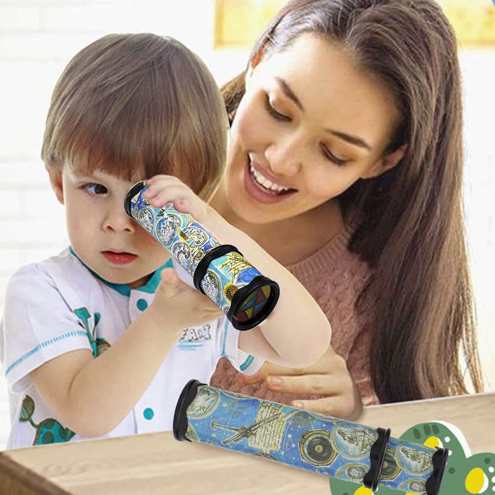 Caleidoscopi, Caleidoscopio Mondo Classico Giocattolo Educativo Bambini Caleidoscopi Pedagogici Girevole Estensibile per Bambini