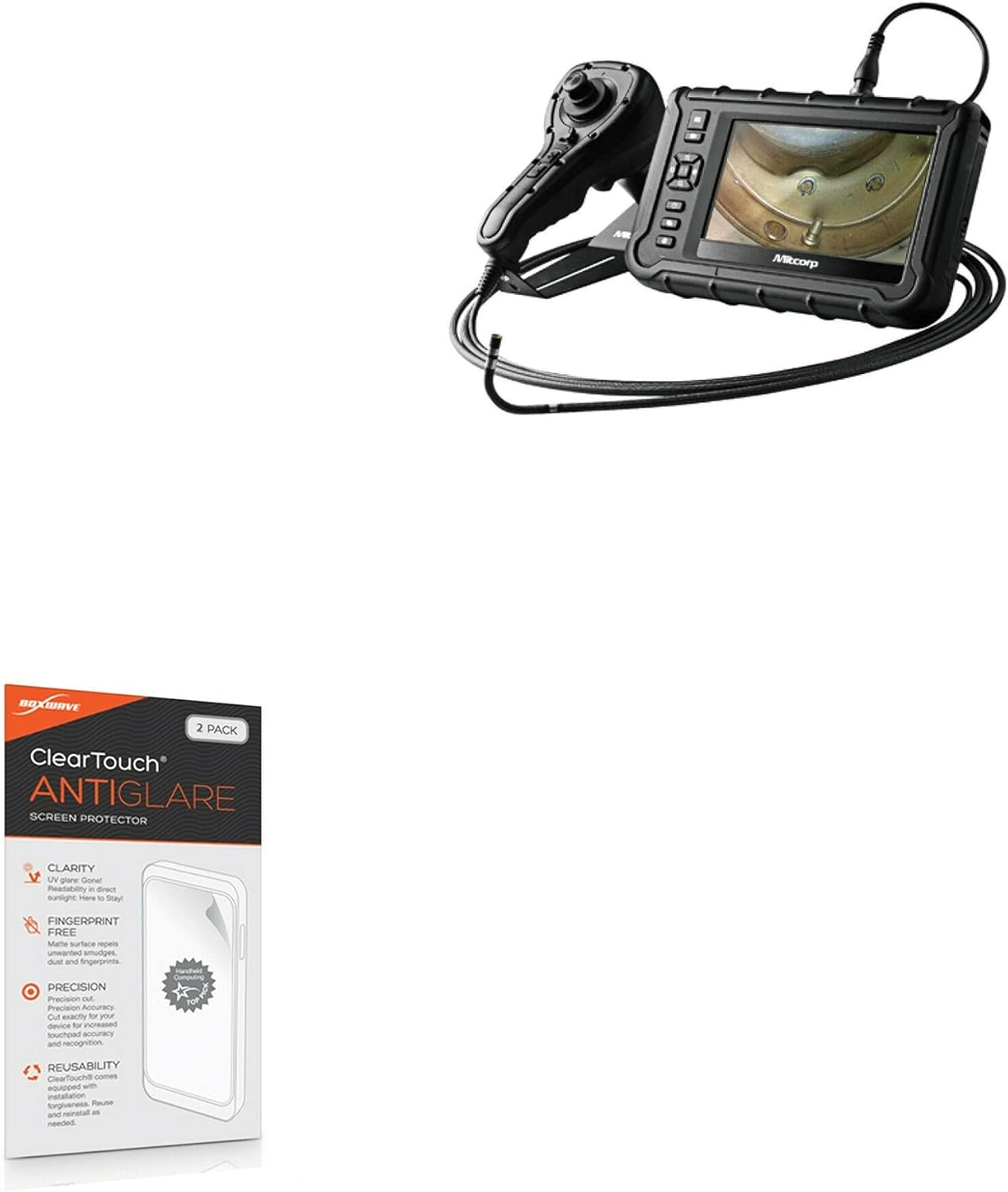 BoxWave Screen Protector Compatible with USA Borescopes USA2000J-6-2000 - ClearTouch Anti-Glare (2-Pack), Anti-Fingerprint Matte Film Skin
