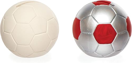 Baker Ross - AR425 Bancos de monedas de fútbol de cerámica personalizables  Suministros creativos de arte y manualidades para que los niños hagan,