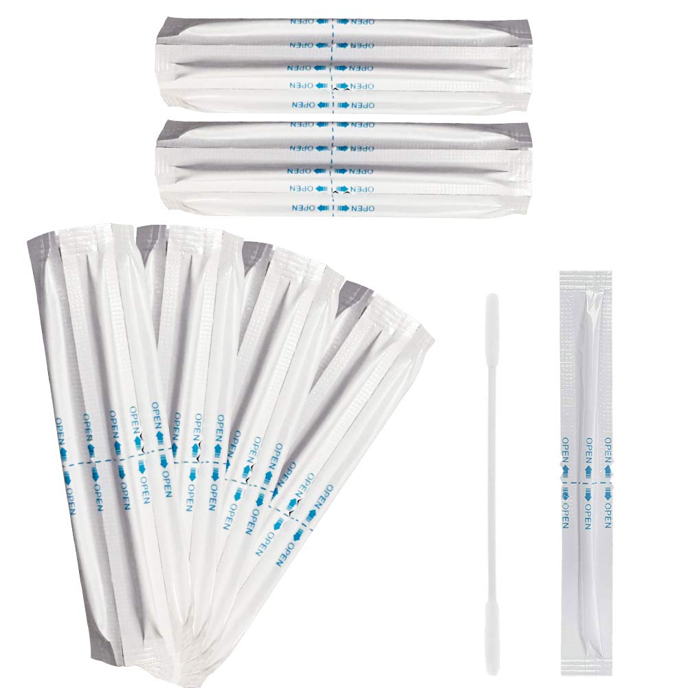 Baston de Algodon - WENTS 60 Pieza Algodón Mojado Alcohol Bastoncillos Bastoncillos De Limpieza Algodón de Doble Cabezal Clean Tool para IQOS 2.4 Plus para IQOS 3.0 Lil/LTN/HEETS/GLO