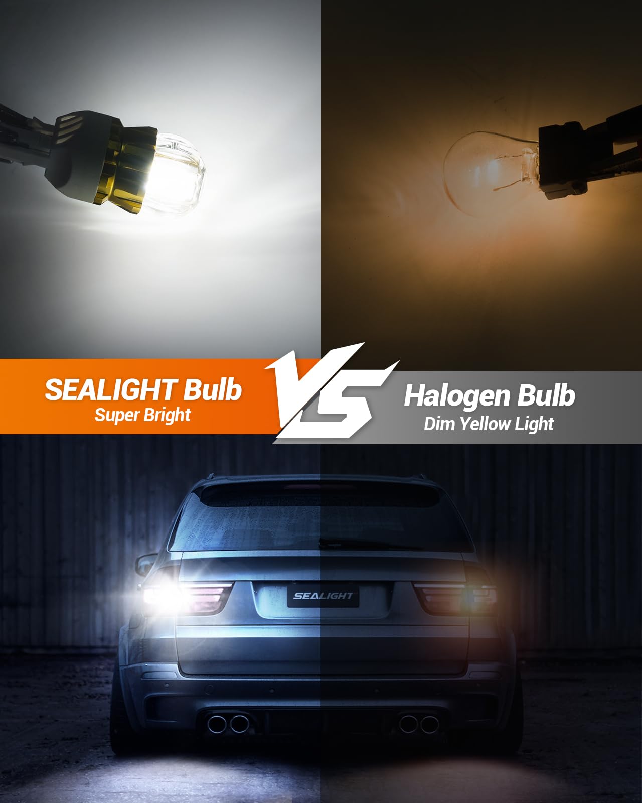 Amazon.com: SEALIGHT 7440 7443 LED Bulb White Reverse Lights, 7441
