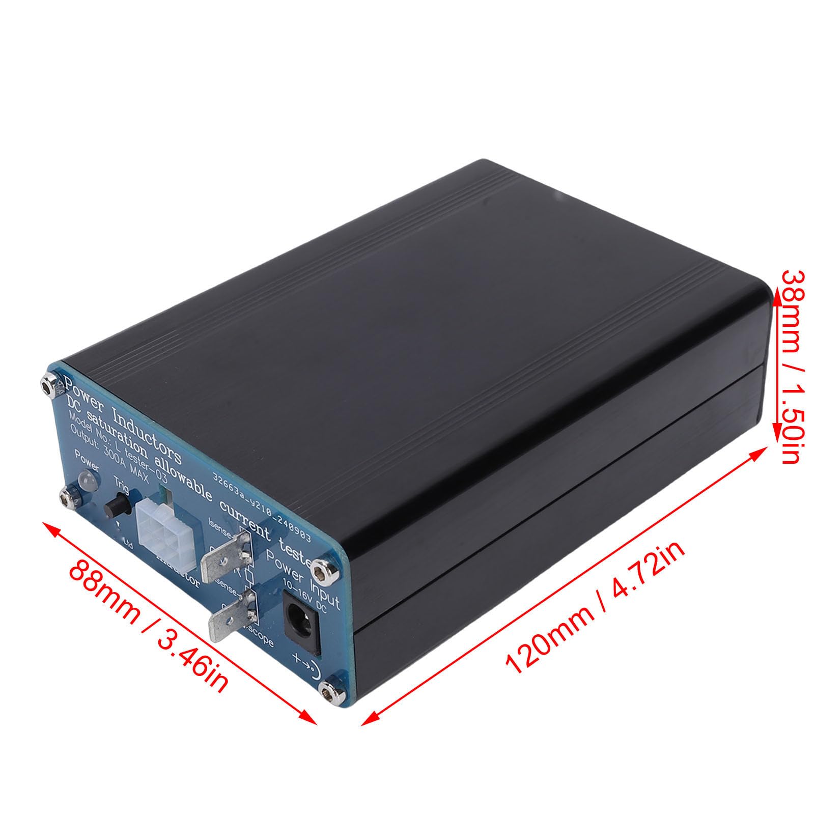 Socobeta Tester di Corrente di Saturazione Dell'induttore Materiale Robusto in Lega di Alluminio Misurazione Accurata Dell'induttanza per Professionisti Elettrici 300 A 0,4 Ms-4 Ms