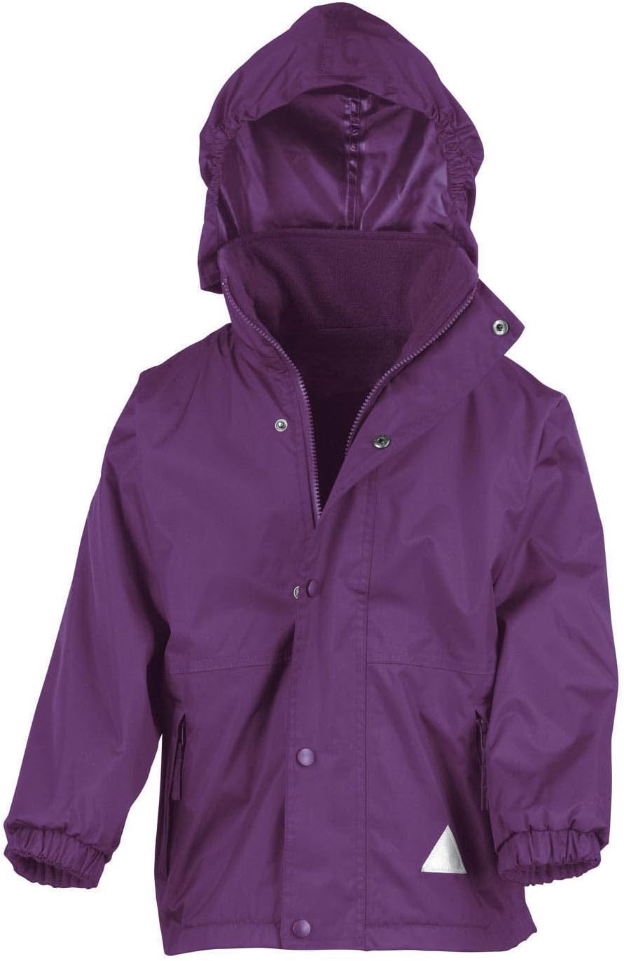 Result Kids Storm Stuff Reversible Waterproof Jacket Purple/Purple 9-10