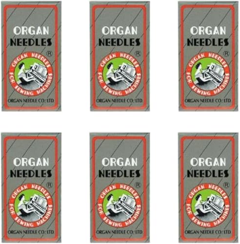 Agujas para máquina de coser de órgano, tamaños universales 659, 7010, 8012, 9014, 10016, 11018, total 60 agujas con 3 enhebradores de agujas