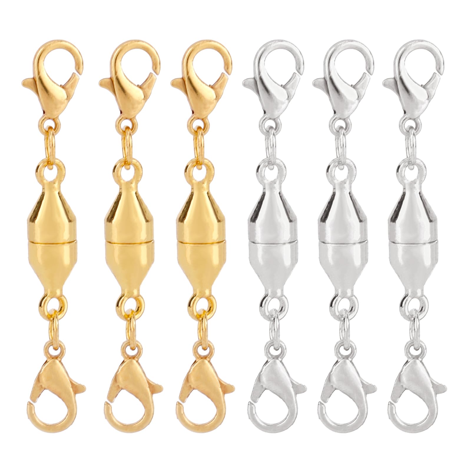 6pcs Magnetic Necklace Clasps and Closures
