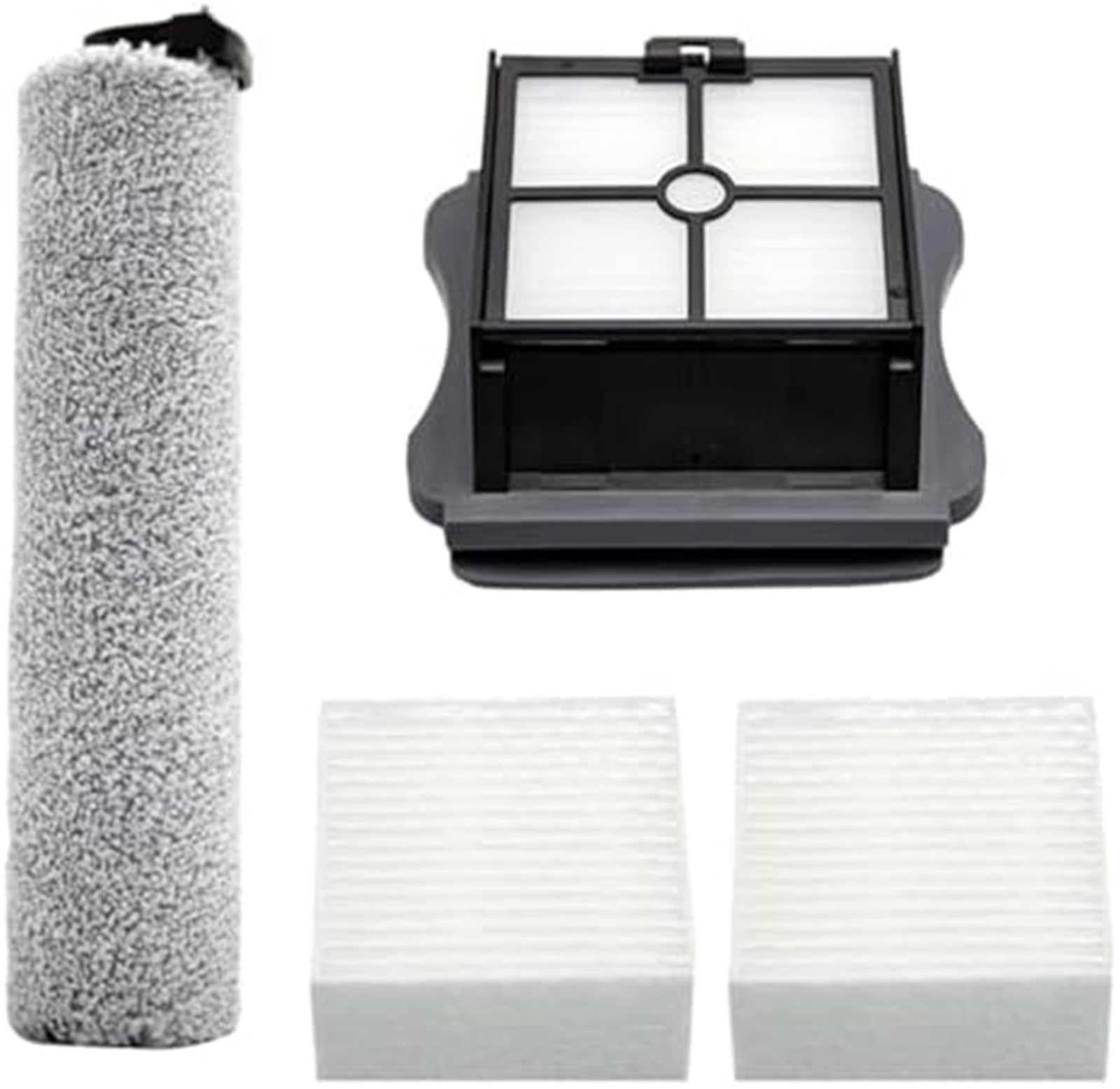 4-teiliges Rollenbürstenset mit HEPA-Filtersatz