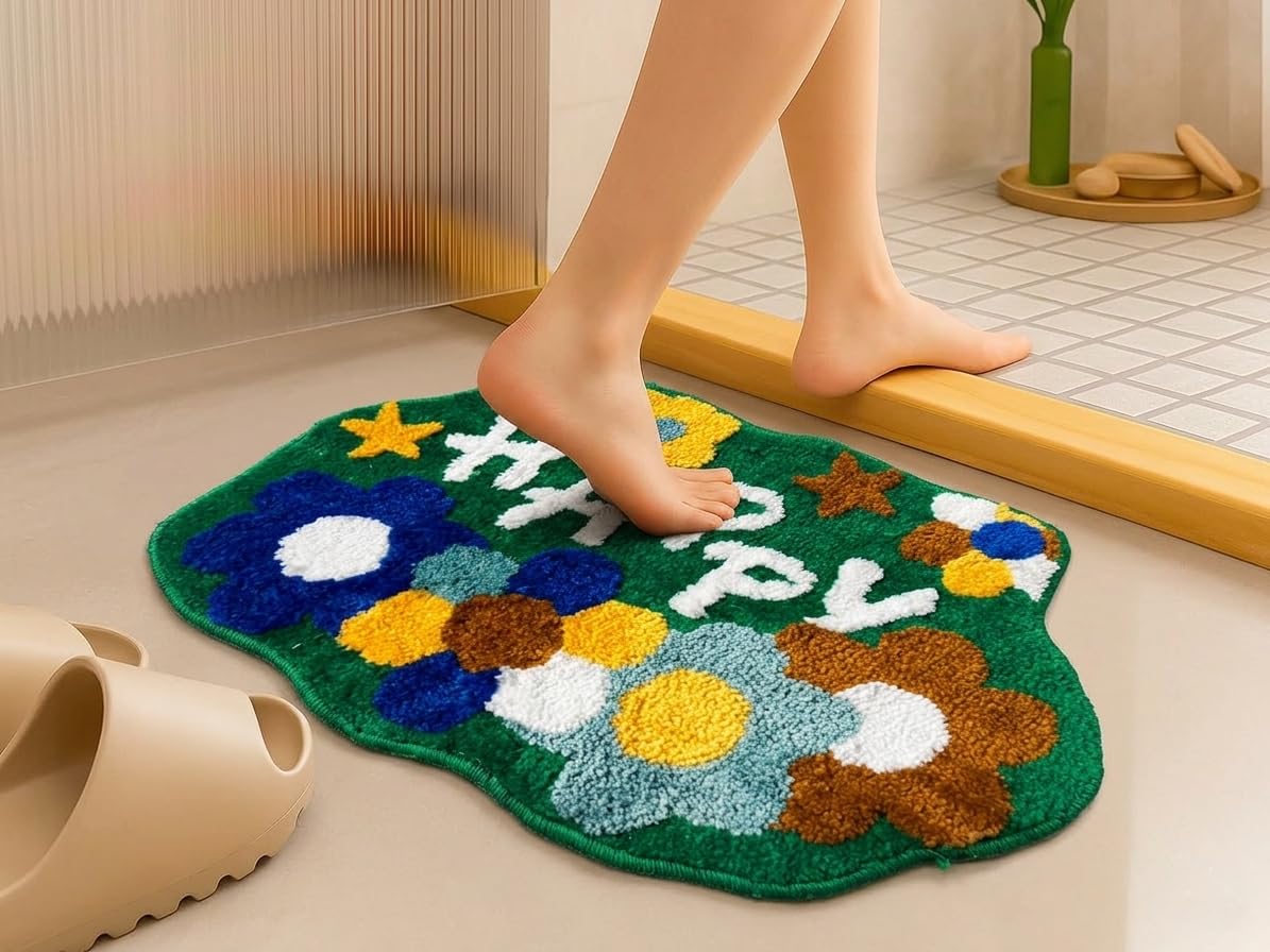 Microfiber Bath Mat for Bathroom | 2000 GSM Luxury Soft & Thick Rug | Anti-Skid, Quick Dry, Highly Absorbent & Durable Floor Mat, Pack of 1-image-27