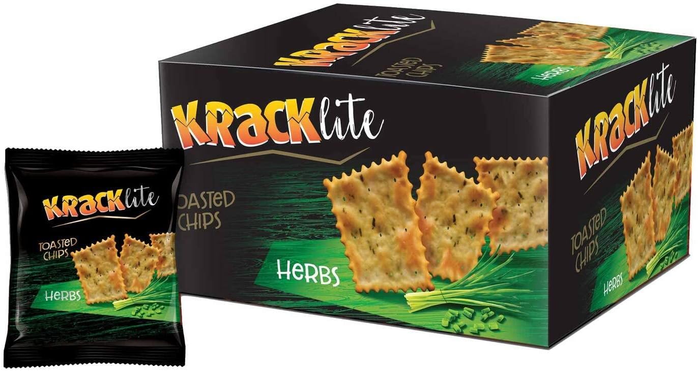 Nabil, Kracklite, Toasted Chips, Herbs, 12x26g