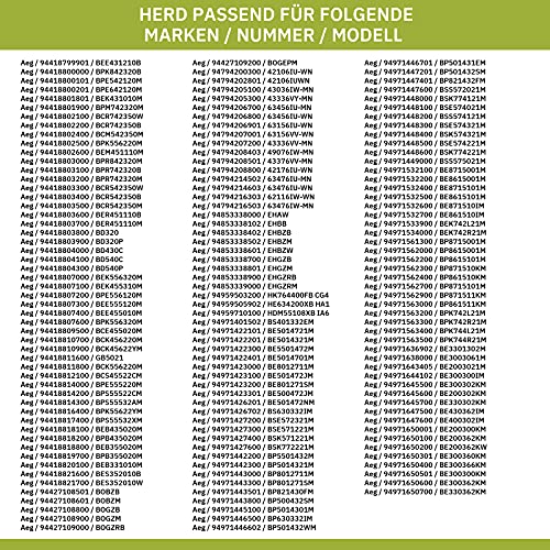 eVendix Haltegitterset 405549214/6 Links rechts für Backbleche und Roste Backofen