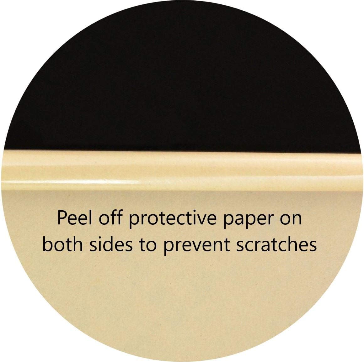 30 Laser Cut Color Acrylic Blank Round Discs Smooth Edge Plexiglass Circles 1/8 inch (3 mm) DIY Crafts Keychains Pendants Jewelry Gift Tags (Black, 4")