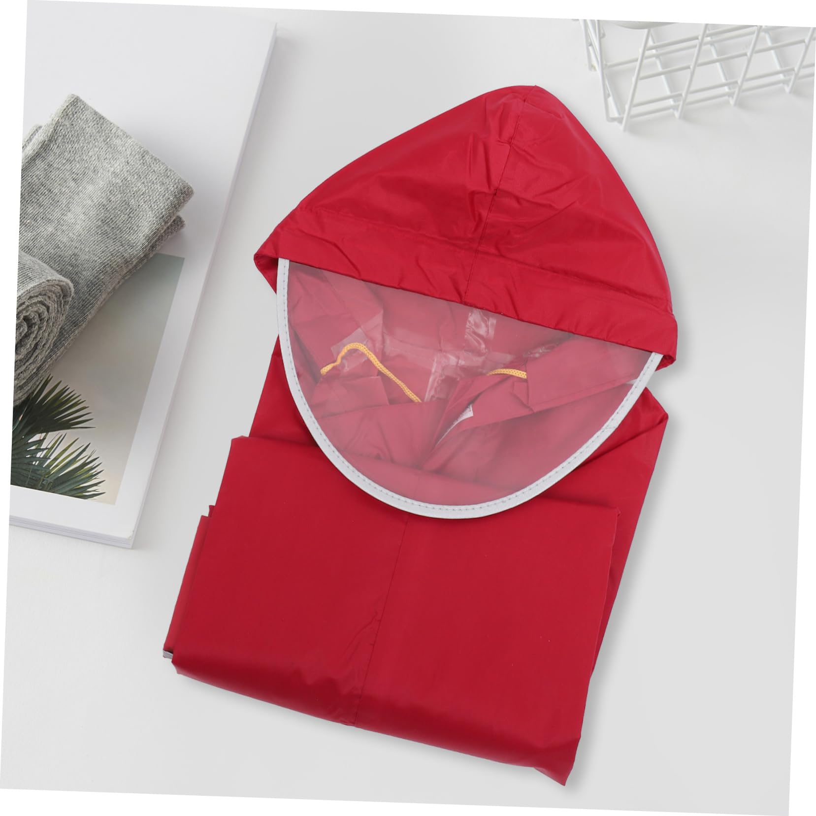 Poncho Antipioggia Unisex Cappuccio Mantello Compatto Per Biciclette e Scooter Elettrici Copertura Antivento Leggera Per Spostamenti Urbani