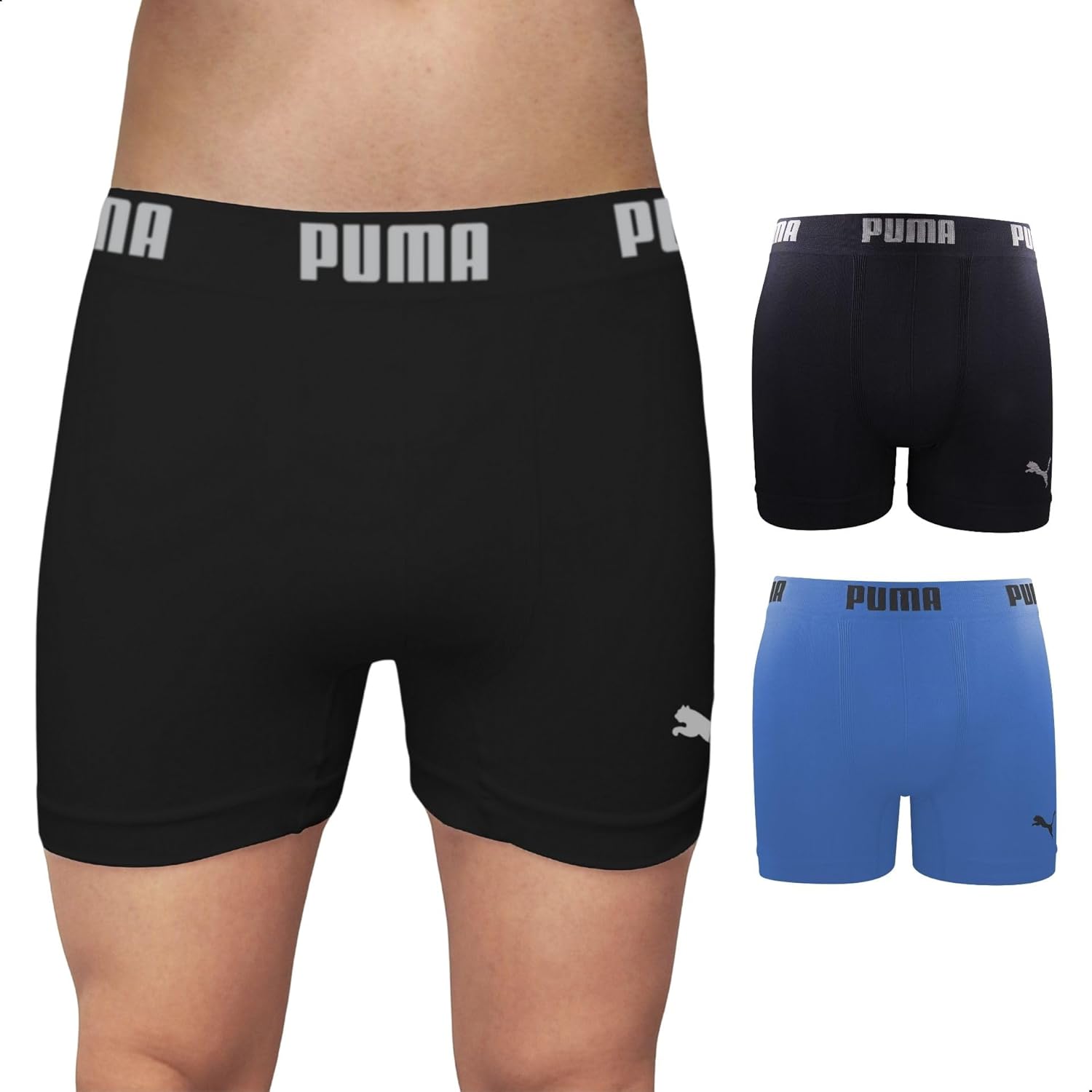 Kit 2 Cuecas Boxer Puma Sem Costura Poliamida Sport Dry Fit em promoção! Veja a oferta e mais achadinhos de Moda íntima 8 Hoje é o melhor dia para comprar Kit 2 Cuecas Boxer Puma Sem Costura Poliamida Sport Dry Fit com aquele preço maroto! Promoção! Aproveite a oferta! 8