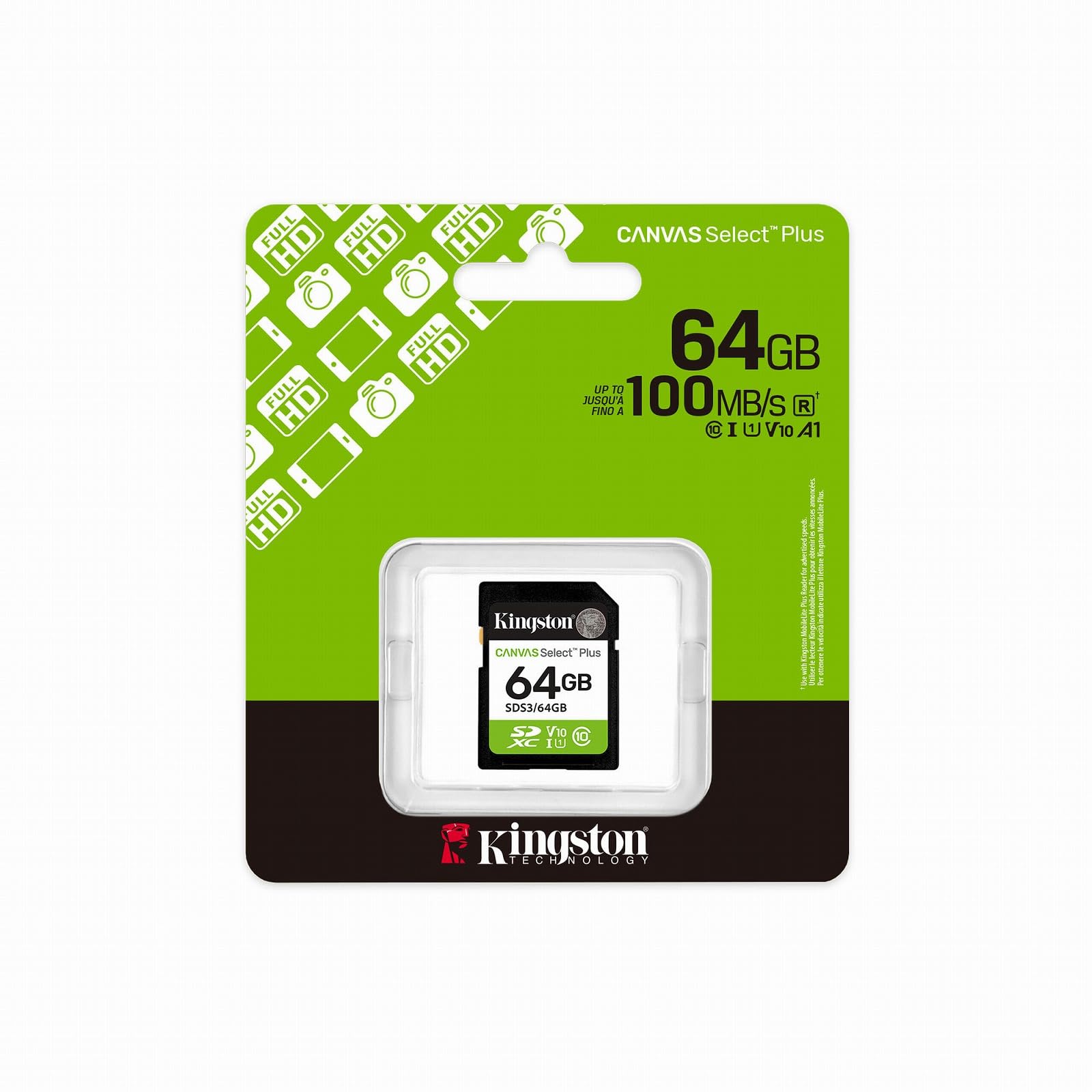 Amazon | Kingston Canvas Select Plus SDメモリーカード 64GB SDXC