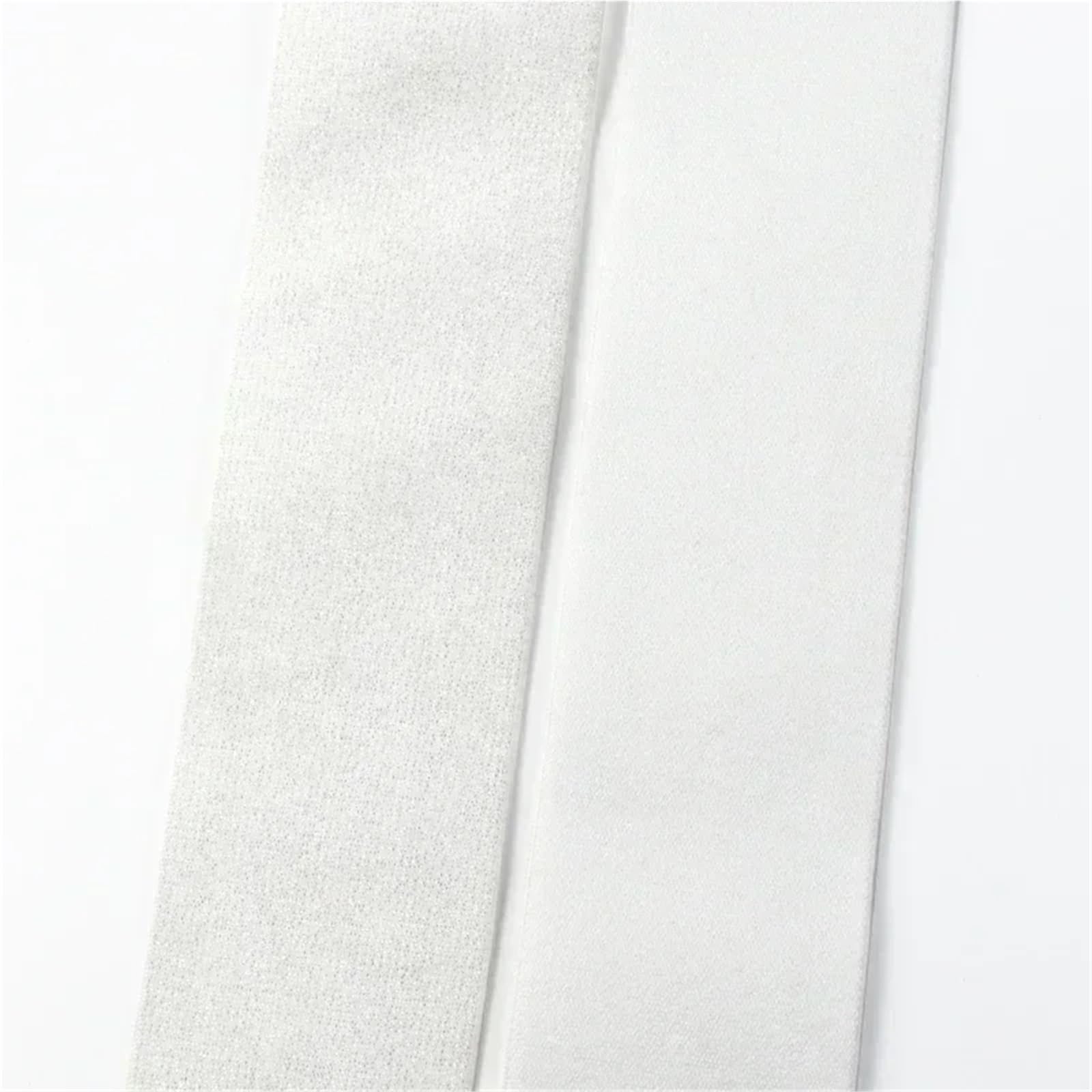 Banda elástica de nailon de seda, 5/10M, 25-50mm, bandas de goma de colores, correas for coser ropa, cinturón, bolsos, cinta, accesorios DIY(WhiteColored,10Meters,30mm)
