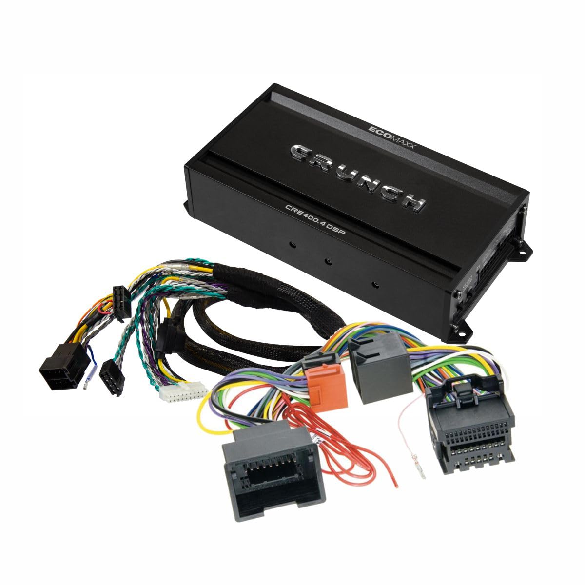 CRUNCH CRE400.4DSP-ISO.M4-4 CH CLASS A/B wzmacniacz samochodowy – kompatybilny z Opel – 4 x 50 W RMS i 6 CH 32 Bit DSP – zintegrowany Bluetooth do Steamingu audio i aplikacji