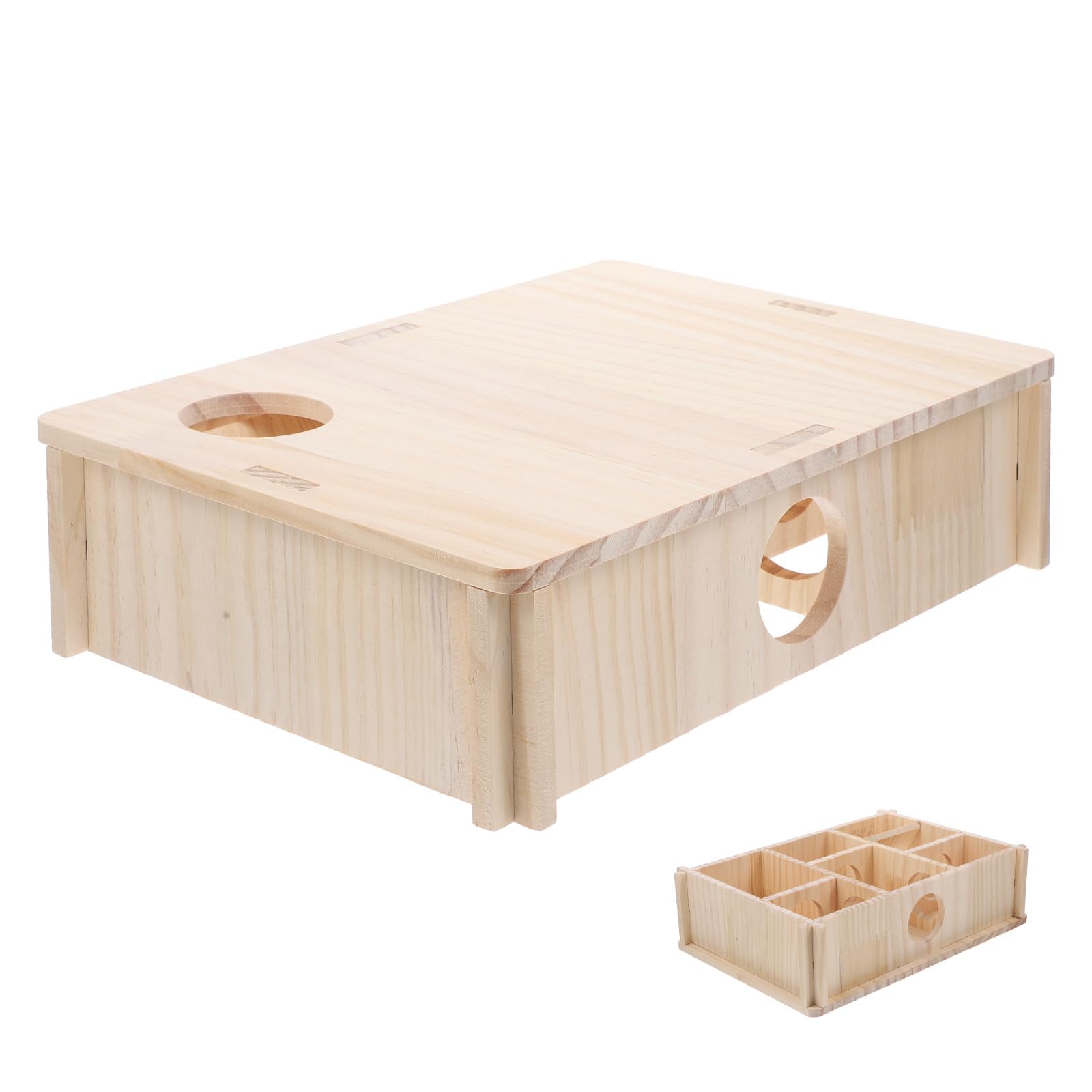 Homoyoyo Hamsterversteck mit Labyrinthdesign für Sicheres und Schlafen Kleintierversteck für Hamster und Ratten Ganzjährig Geeignet