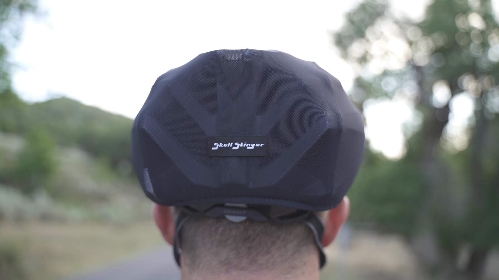 SkullStinger | Cycling Helmet Cover for Bicycle | Keeps Bees and Bugs Out of Helmet
