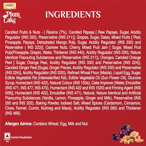 Image of Unibic Premium Cake | Finest Plum Cake | Premium Plum Cake 330Gms