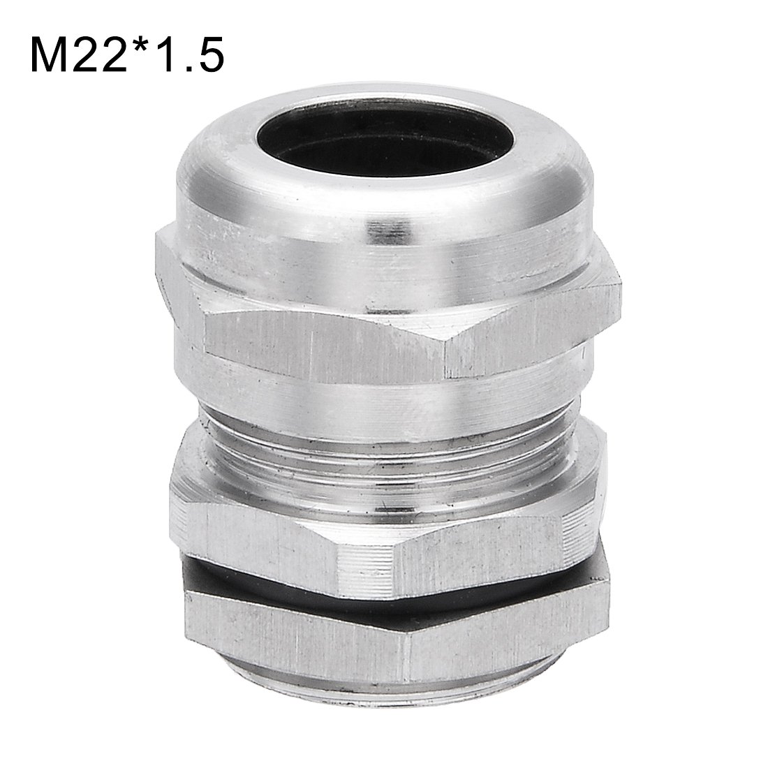 Aexit M221.5 Metal Electrical Boxes, Conduit & Fittings Waterproof Connector Fastener Locknut Stuffing Cable Gland Cable Range 10-14mm Thread Conduit Fittings Length 8mm