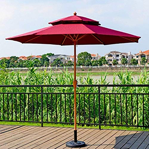 Sombrillas portátiles LYGSWDB de 2,7m para terraza y mesa de jardín 3