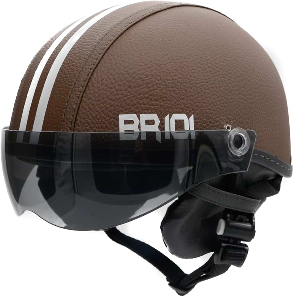 Capacete Coquinho Scooter Elétrica Bike Skate Patinete BR 101 Premium Viseira Fume