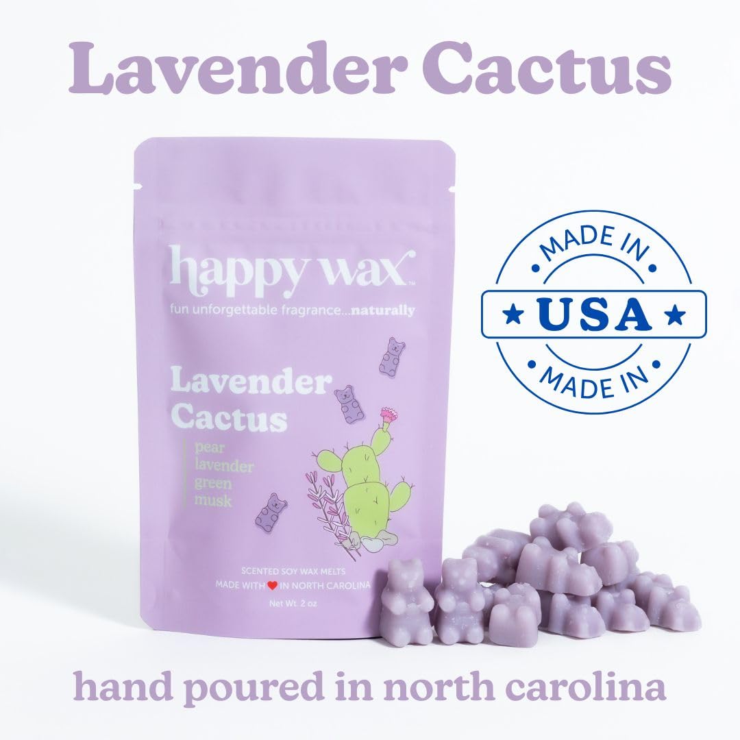 Happy Wax Floral Favorites Mix zapachowy wosk sojowy topi się - 226.8 g. Woreczek półfuntowy - czas palenia ponad 200 godzin! - Słodkie kształty woskowego serca! [Róża ogrodowa, liliowy, słodki
