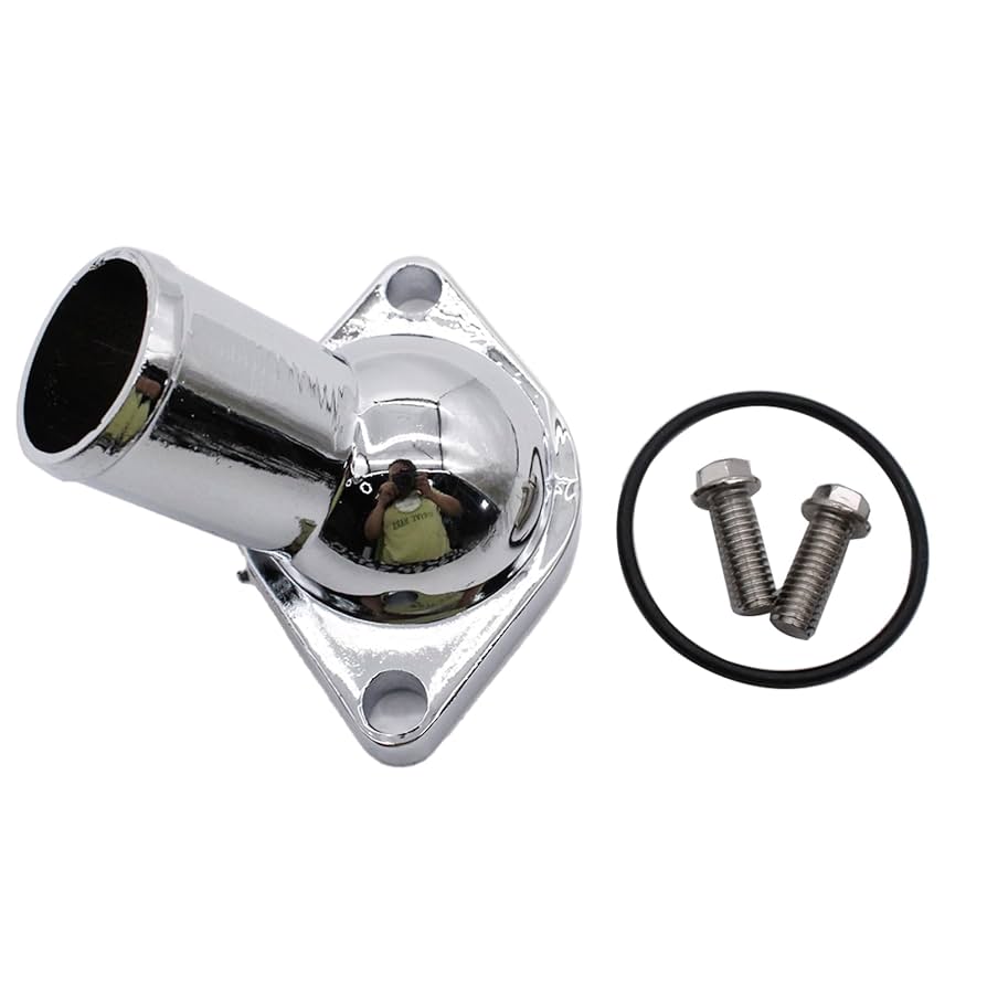 トム・チャム・ゴロンタ Amazon.com: GSKMOTOR 45 Degree Chrome Water Neck Thermostat