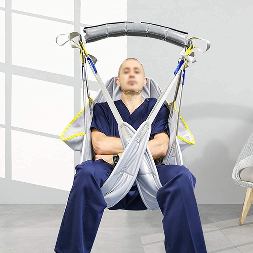 Arnés Elevación Paciente Cuerpo Completo, Grúa de Paciente, Eslinga De Elevación con Accesorios De Bucle,para Posicionamiento Y Elevación De La Cama,Enfermería, Fácil de Usar(No Incluye grúa)