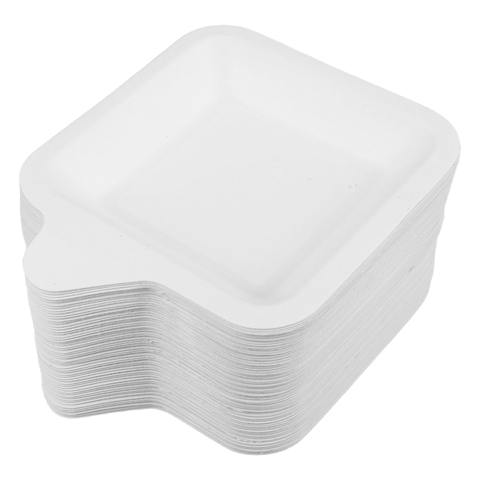 ifundom 100piezas Platos de Papel Cuadrados para Fiestas de Cumpleaños Barbacoas y Manualidades Platos de Papel Pequeños para Pasteles Postres y Eventos al Aire para Servir