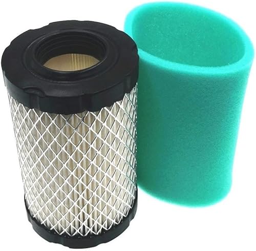 Paquete de 3 filtros de aire MIU14395 con prefiltro de repuesto para John Deere GY21435 MIU13038 MIU13963 se adapta a D100 D105 D110 D130 Z225 Z235