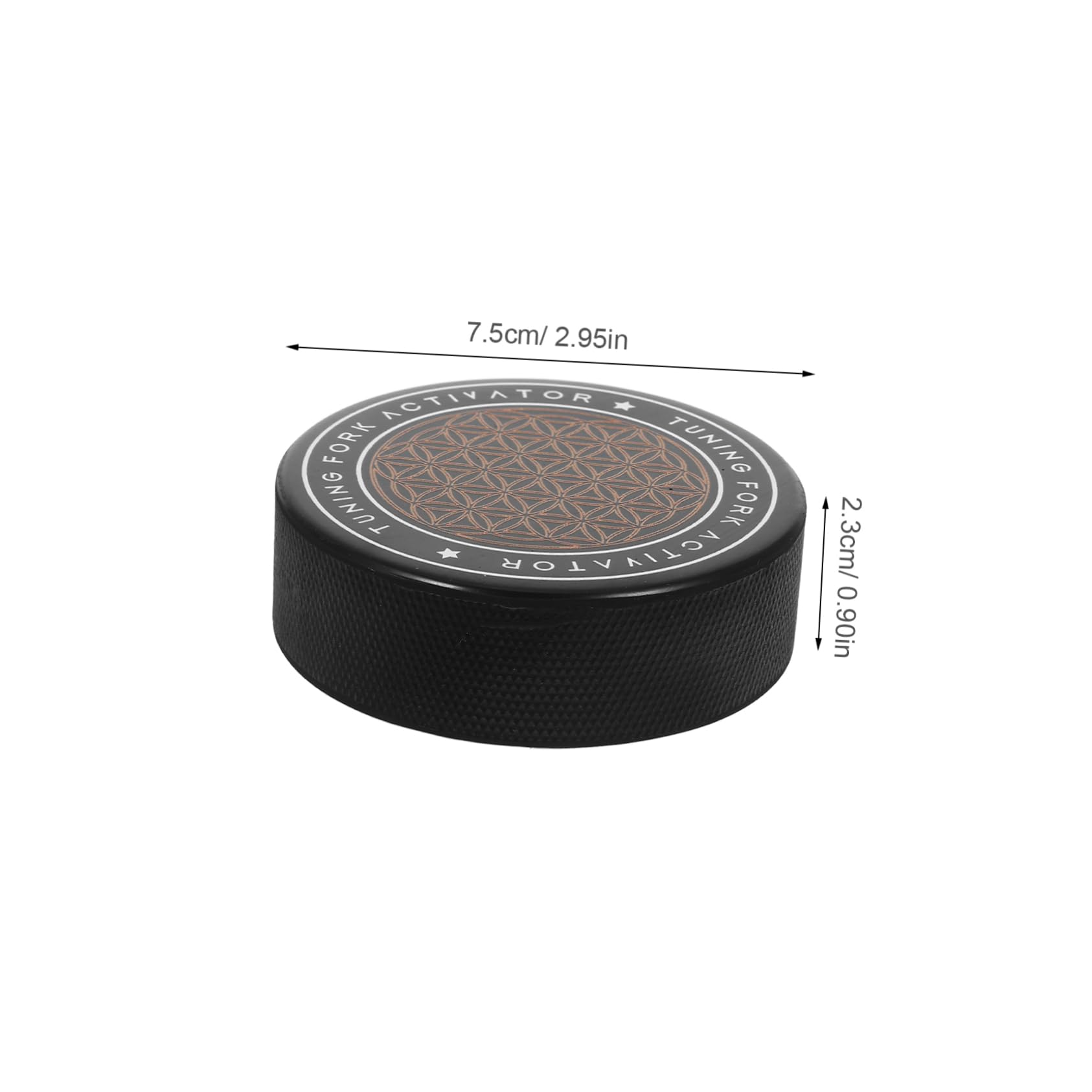 Activateur de Diapason Prise en Main Facile en Caoutchouc Noir, Accessoire Polyvalent Compatible Diapasons et Dispositifs D'accordage pour Instruments de Musique