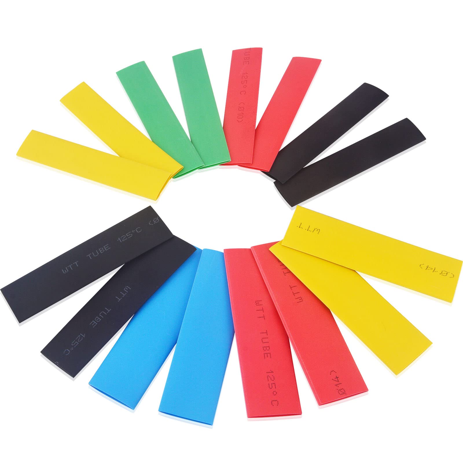 Lonlonty 164 Pezzi Guaine Termorestringenti - Tubi Per Cavi Elettrici In 5 Colori E 8 Taglie - Foto 4