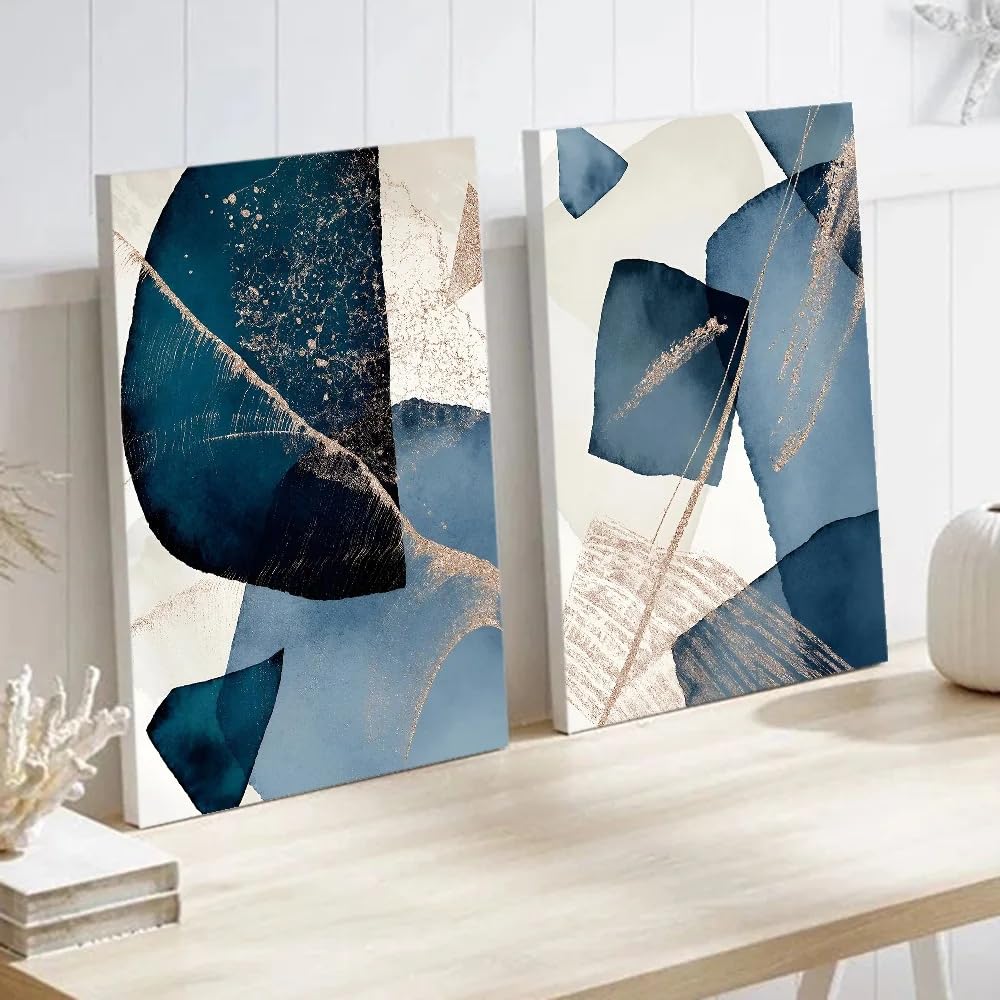 GOSRD Nordic Geometric Art Oil Painting Canvas Prints Wall Home Room Decorations(50x75CM-2pcs/Frameless)