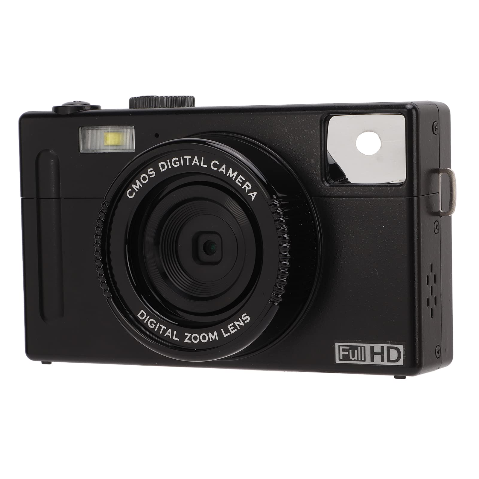 Fotocamera Digitale, Fotocamera Full HD 1080P 24MP con Zoom Digitale 16X, Schermo LCD da 3, Batteria Ricaricabile, Fotocamera Compatta Anti Shake per Adulti, Bambini (Nero)