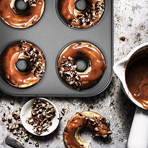 Donut Baking Pans, ENLOY Non-Stick 6-Cavity Donut Pan, BPA Free Carbon Steel Cake Baking Pan, Dishwasher Safe, Set of 2