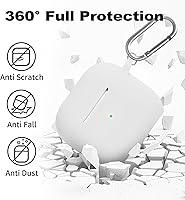 Vista 714 de Funda para AirPods Pro con kit de limpieza, funda de silicona suave para Apple AirPod Pro de 1ª/2ª generación, accesorios de funda AirPods Pro/Pro 2