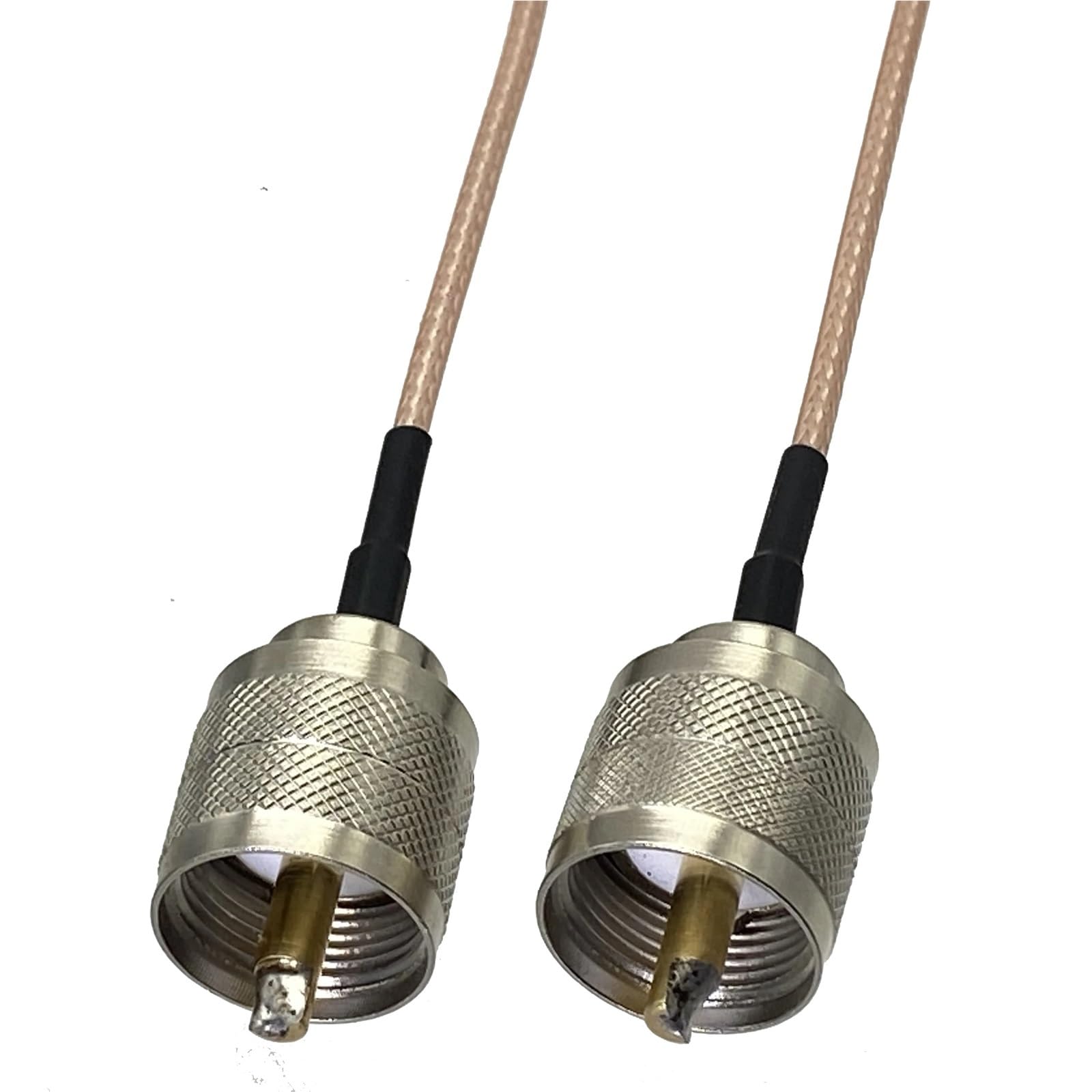 MXXDMOPD RG316 RG58 RG142 RG400 UHF PL259 to RF Coaxial Converter Connector Pigtail Jumper Cable Straight 6inch~20M(3FT (1M))
