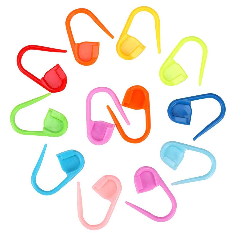 100 Spille Da Cucito Di Sicurezza Colorate A Bottone - Con Scatola - Per Cucito, Quilting, Artigianato Fai Da Te - 3