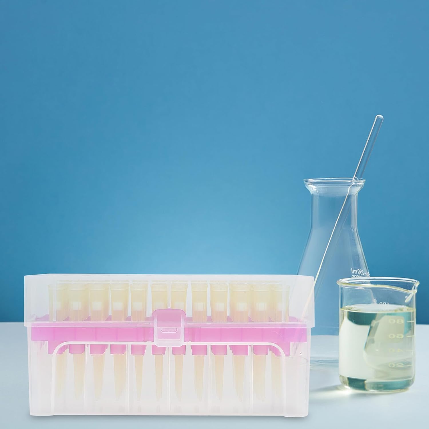 Disposable Laboratory with Filter, 10μl and 200μl Plastic Pipettor, 192 Pieces Total, Scientific Accessories for Precise Liquid Handling in and Lab Use