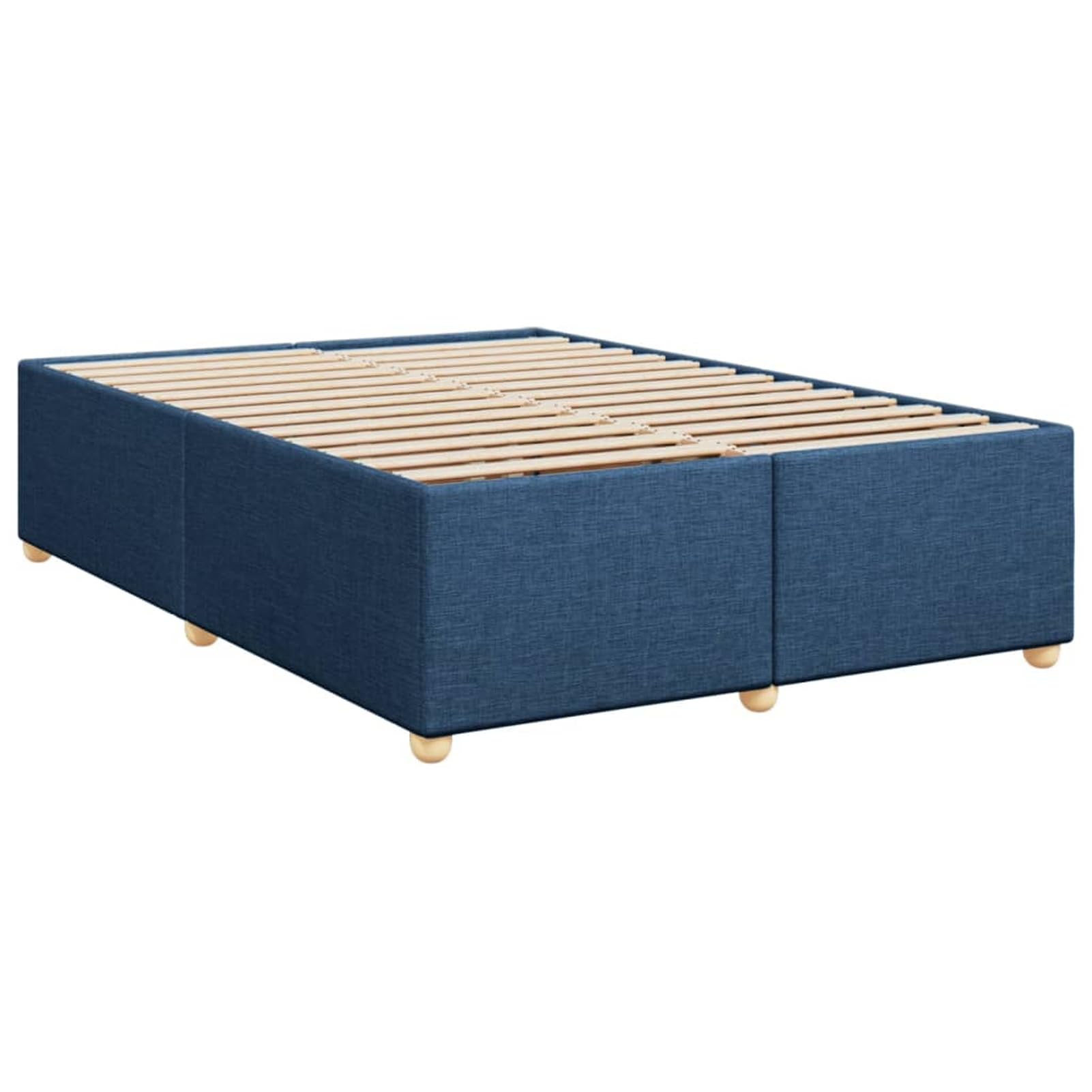 ATOMSTACK MAKER Letto a molle, 140 x 200 cm, con materasso a molle insacchettate e testiera LED, blu, tessuto (100% poliestere), letto a soppalco con piede in legno di pino massiccio, con