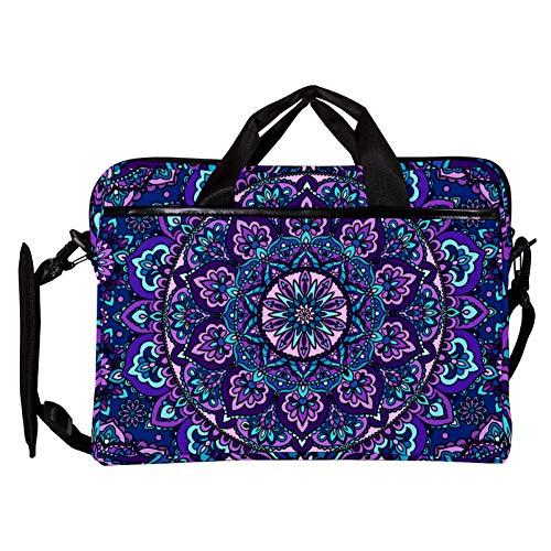 Bandolera para portátil de 14 pulgadas morada con asa cómoda 3