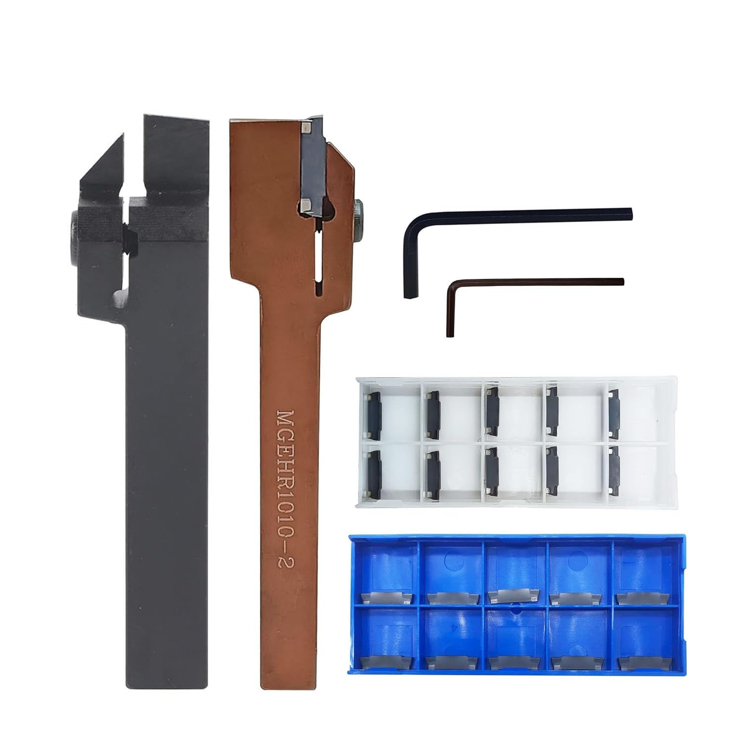 MGMN200-G with MGEHR1010-2Cutting Grooving Inserts +MGMN200 with 5/8 Tool Holder Carbide Grooving Inserts