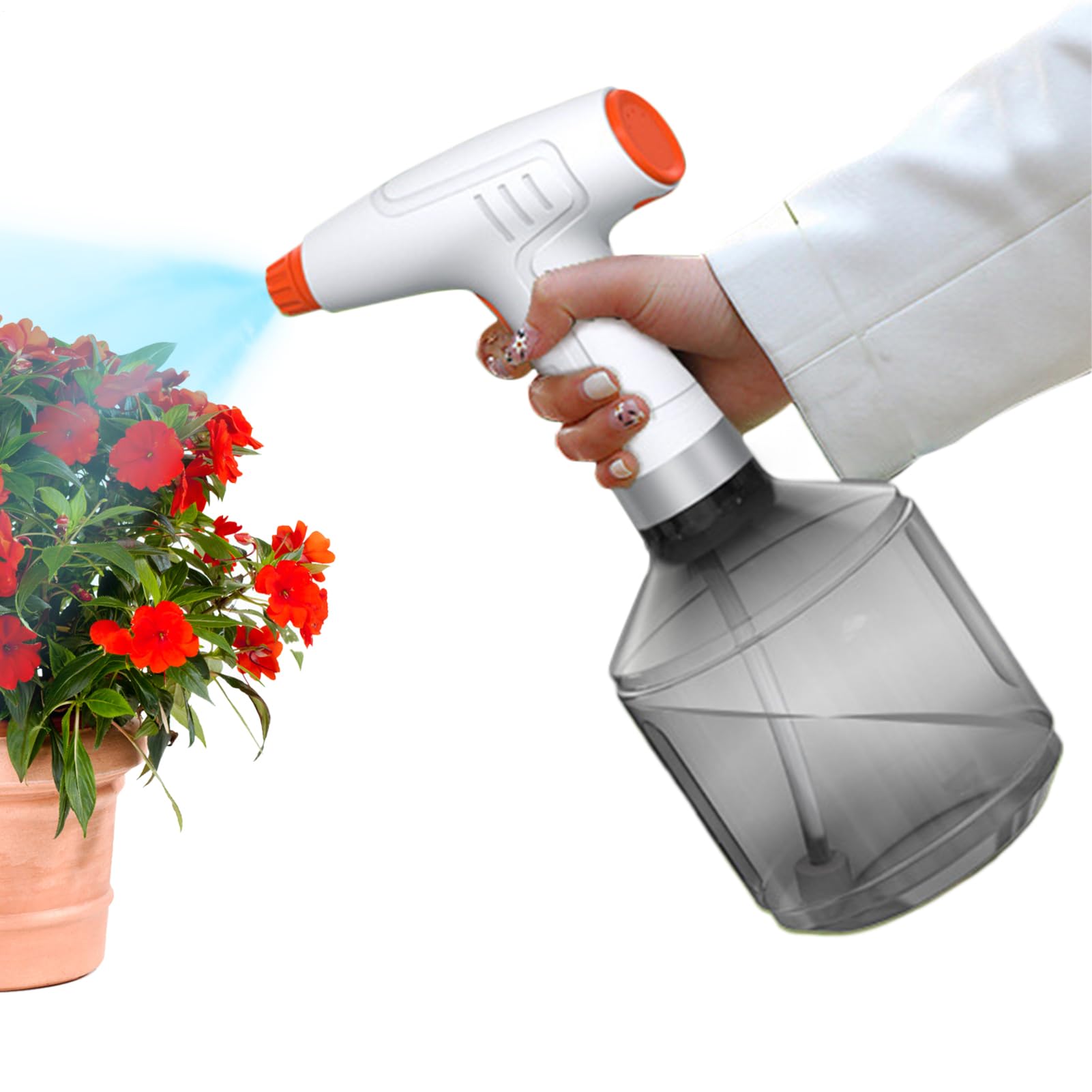 Flacon pulvérisateur à piles rechargeable 900 ml pour arrosage automatique maison