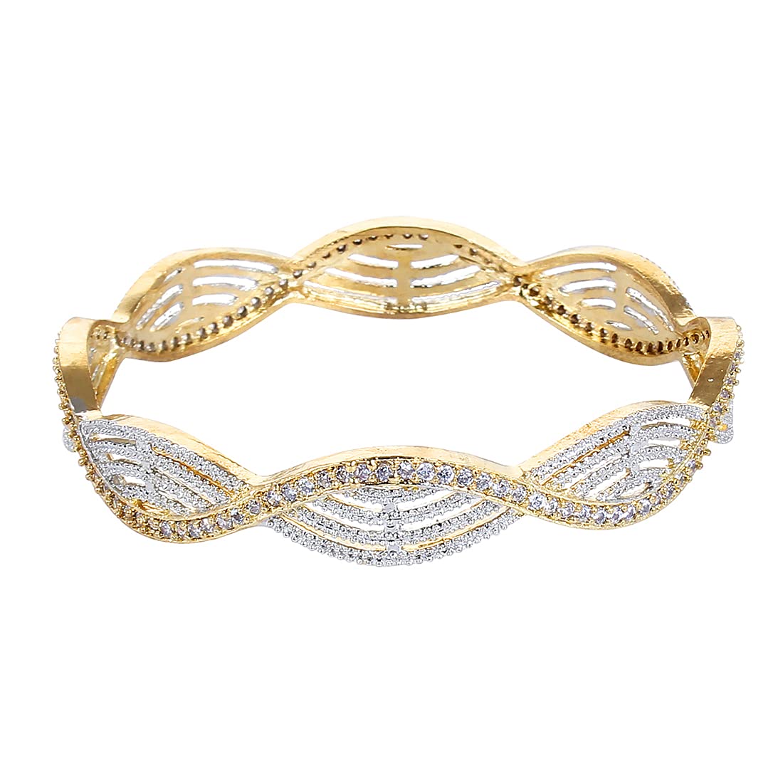 American Diamond Plated Bangles (2.6)